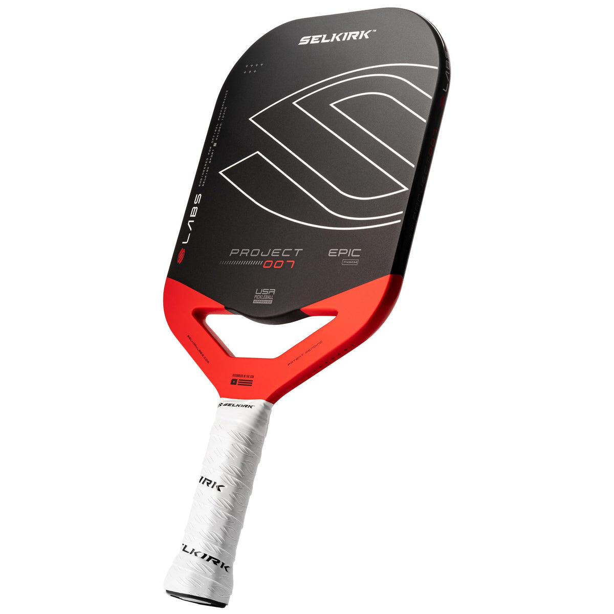Selkirk Sport Labs 007 Pickleball Paddles | Raw Carbon Fiber + Titanium