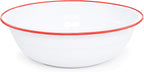 Enamelware Benson Basin, 32 quart, Red/White Splatter (Single)
