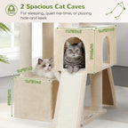 Globlazer Z78 Heavy Duty Cat Tree for 20lbs Large Adult Cats, Beige