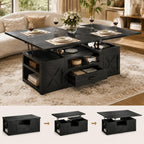 kepptory 40" Lift Top Coffee Table with Storage, Black