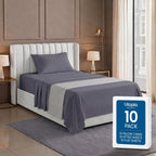 Bulk 8-Pack King Sheet Set, 4pc Set For Hotel, Resort & Motel, White