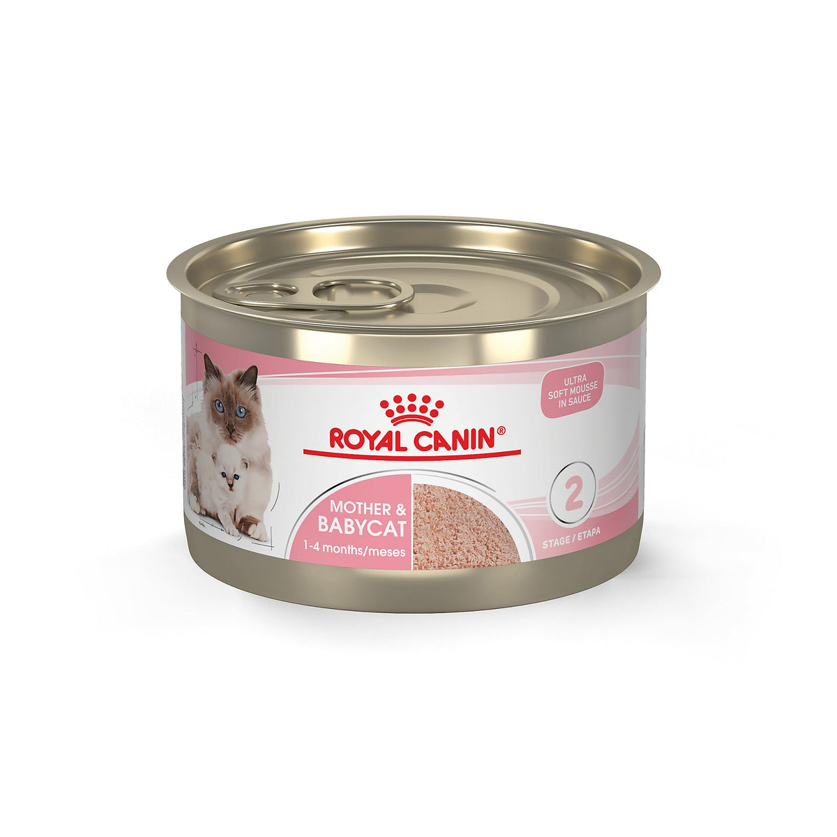 Royal Canin Feline Health Nutrition Mother & Babycat Queen Ultra Soft Mousse in Sauce Cat Food, 3 oz (Pack of 24).