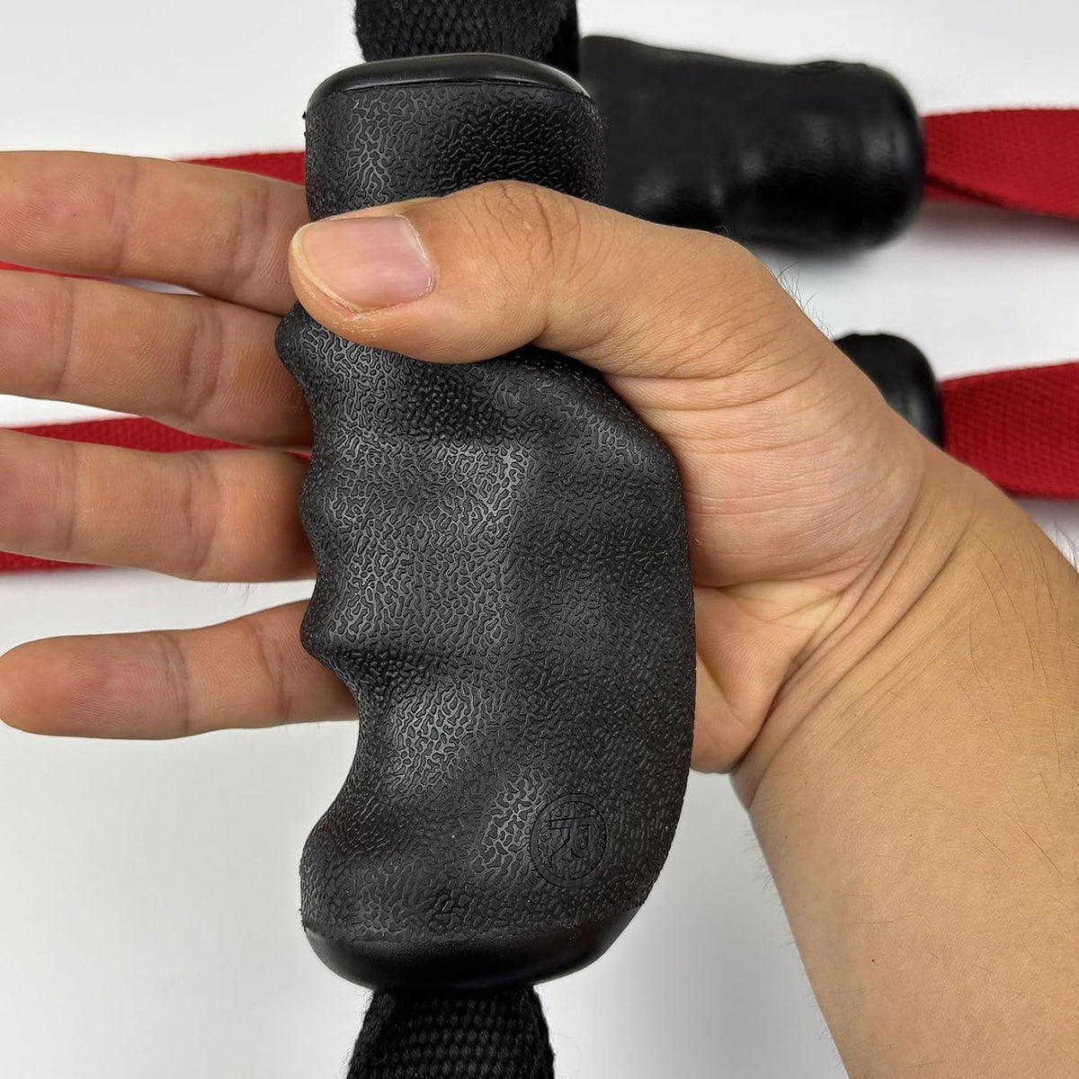 Ergonomic Handle Grip Wrist Pronation Supination Training Strap for Arm Wrestling, Arm Forearm Biceps Workout Tool Bionic Hand Belt for Cable Machine and Free Weight