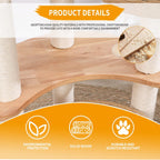 SHODMI 54" Modern Cat Tree Tower for Indoor Cats, Large & Multi-Cat Homes