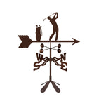EZ Vane Steel Male Golfer Weathervane with Wind Cups — Post Mount
