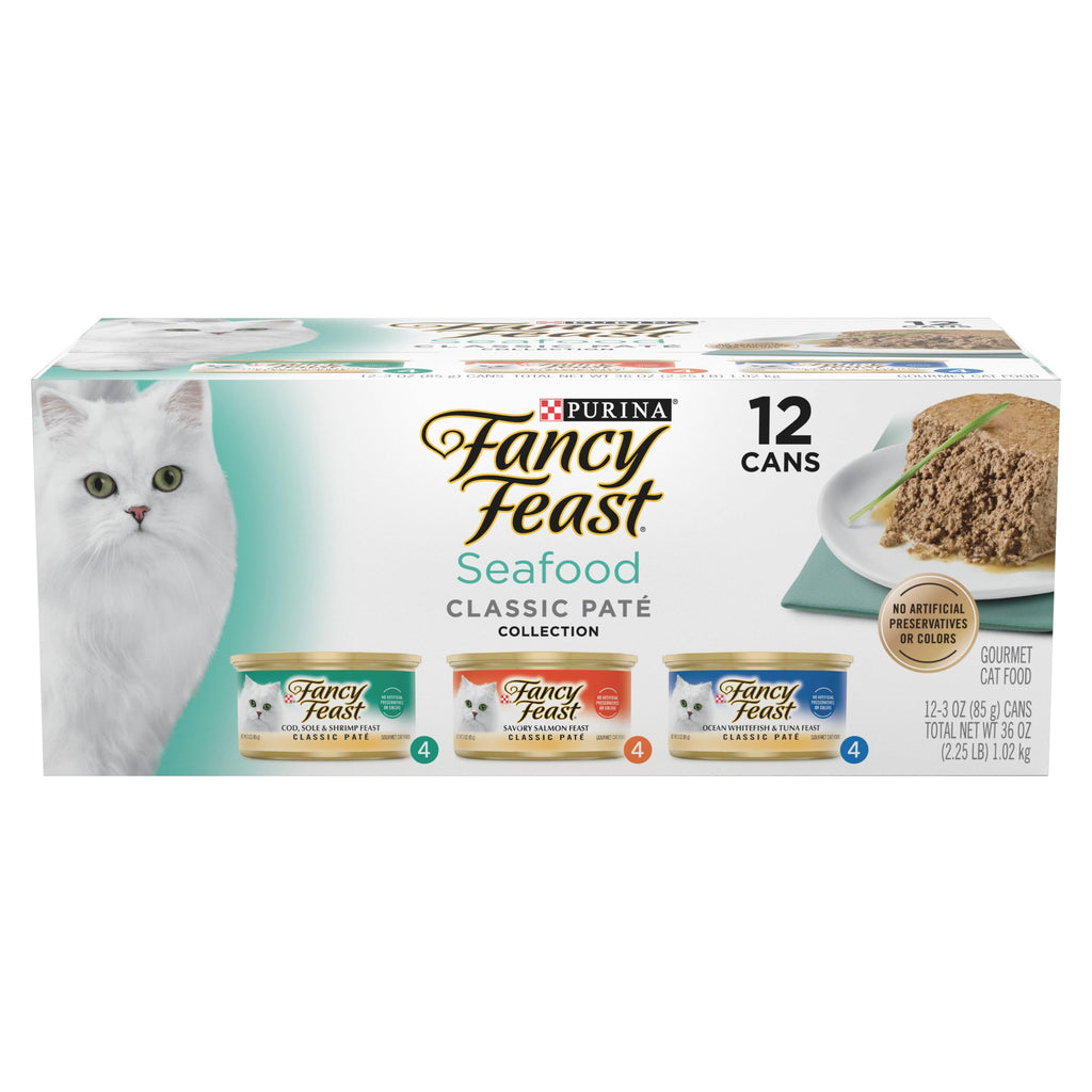 Fancy Feast Purina Gravy Lovers Poultry and Beef Grilled Gourmet Wet Cat Food Variety Pack - 3 oz. Cans,(Pack of 60)