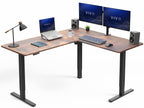 VIVO Black 63 x 55 in Corner Standing Desk, DESK-E3CTB