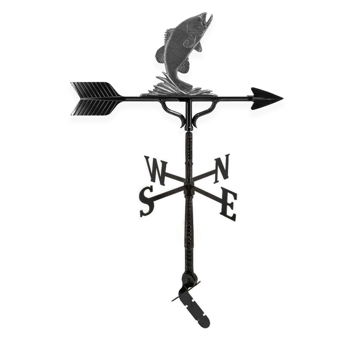 Montague Metal Products Aluminum Bass Weathervane - Deluxe, Gold