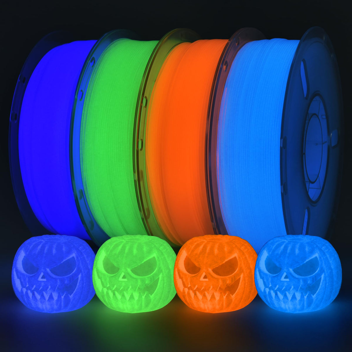 RAMBERY Silk Rainbow PLA 3D Printer Filament Bundle, 10 Colors Total 10kg, 1.75mm Multicolor Gradient 3D Printing Filament for Most FDM 3D Printers, 1KG Spool (2.2lbs) x 10 PCS