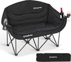 KingCamp Double Camping Chair, Heavy Duty 660lbs Folding 2 Person Chair