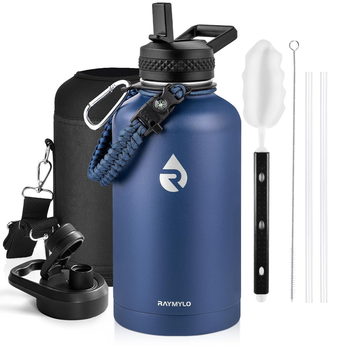 RAYMYLO Insulated Water Bottle 40 oz, Triple Wall Vacuum Stainless Steel