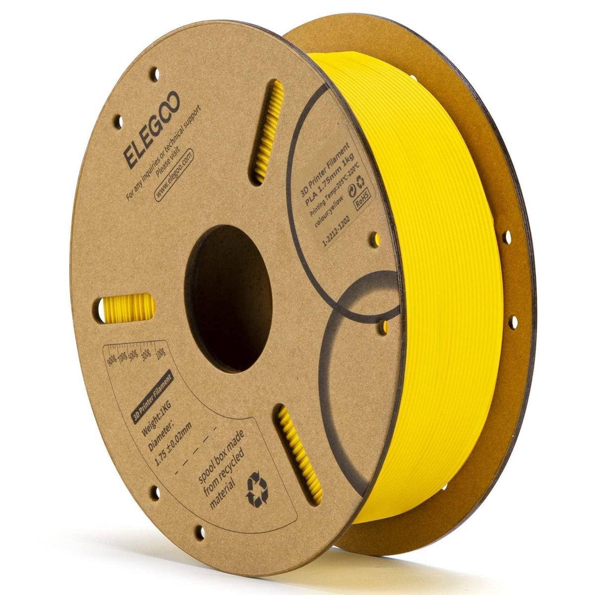 ELEGOO PLA 3D Printer Filament 1.75mm Bundle Multicolors 10KG