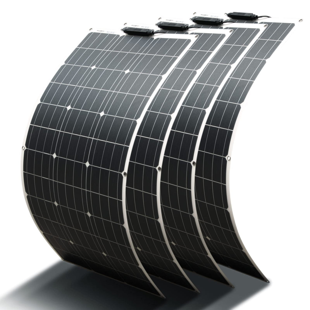 3pcs 100W Solar Panel Flexible 18V, (300W) Solar Module Ideal for Garden House, Camping, Motorhome, Uneven Surface