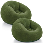 Realspring Inflatable Bean Bag Chairs,Coffee,4 Pcs