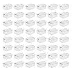 Sterilite Latching Box with Lids for Home and Office, 32 Quart, 6-Pack