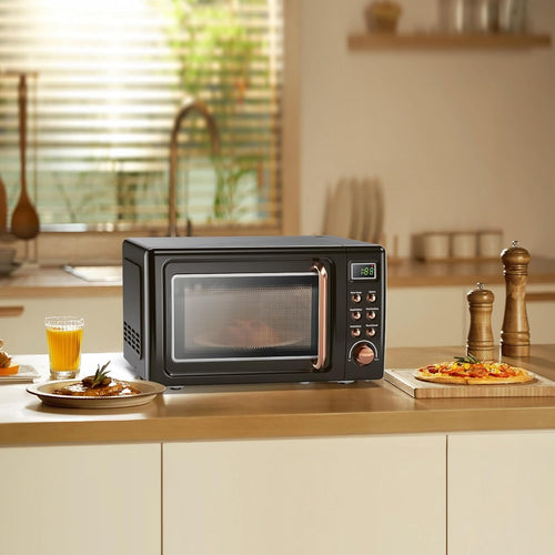 0.7Cu.ft Mini Microwave Countertop w/ 5 Micro Power, 700W