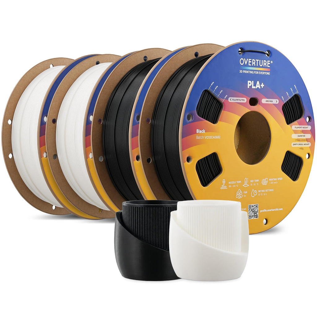 OVERTURE 10KG Bundle High Speed PLA+ 3D Printer Filament 1.75mm