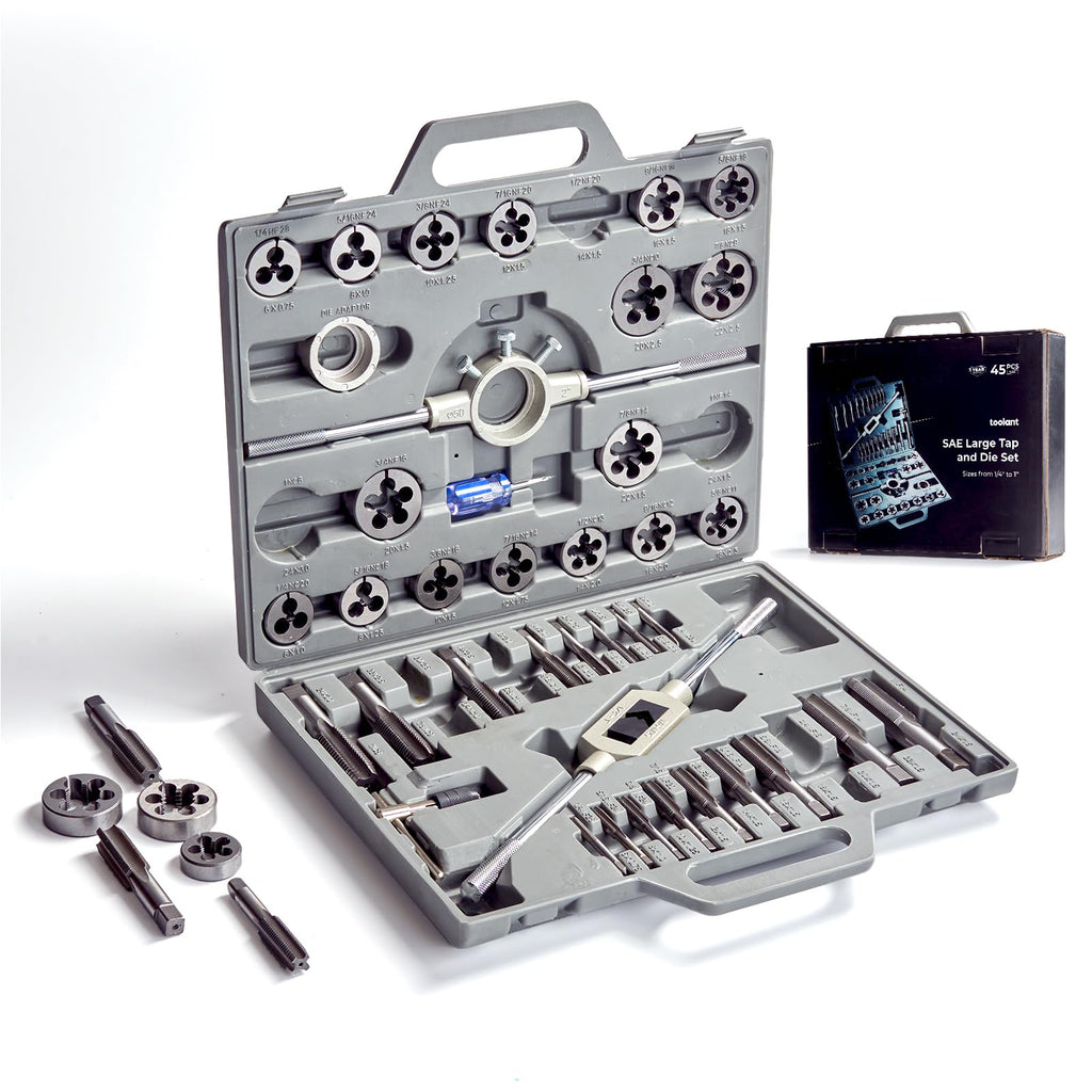 toolant 127-Piece Metric & SAE Ratcheting Tap and Die Set