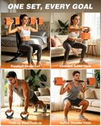 Rendpas Adjustable Dumbbell Set – Free Weights for Home Gym Workouts