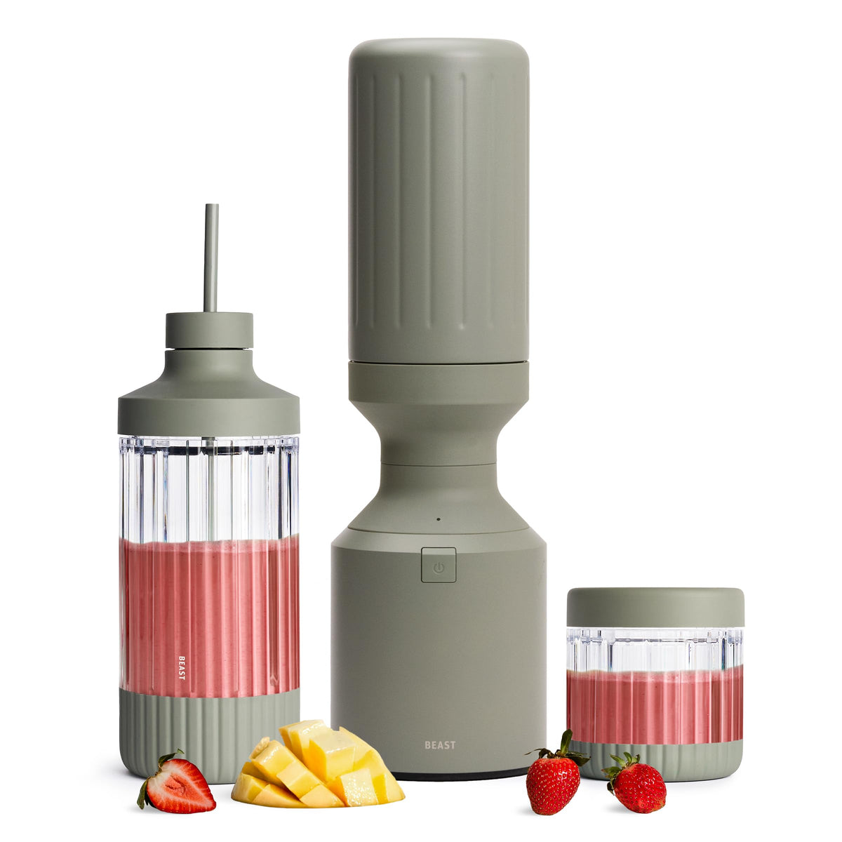 Beast Mega 1200 Plus Countertop Blender, XL Vessel, Sage, 1200W