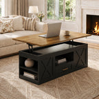 kepptory 40" Lift Top Coffee Table with Storage, Black