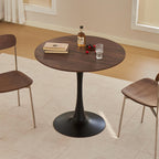 Round Dining Table, 31.5" Tulip Table (Black)