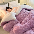 Breathable Warmth Fluffy Plush Double Sided Velvet Blanket,Thickened Super Soft Insulation Hibiscus Winter Quilt, Hibiscus Double Fabrics, for Cold Weather,Yellow,200x230cm/5k