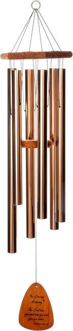 In Loving Memory 30-inch Windchime, Bronze w/The Lord Bless You and Keep You… w/Customization