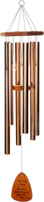 In Loving Memory 18-inch Windchime, Silver w/The Lord Bless You and Keep You… w/Customization