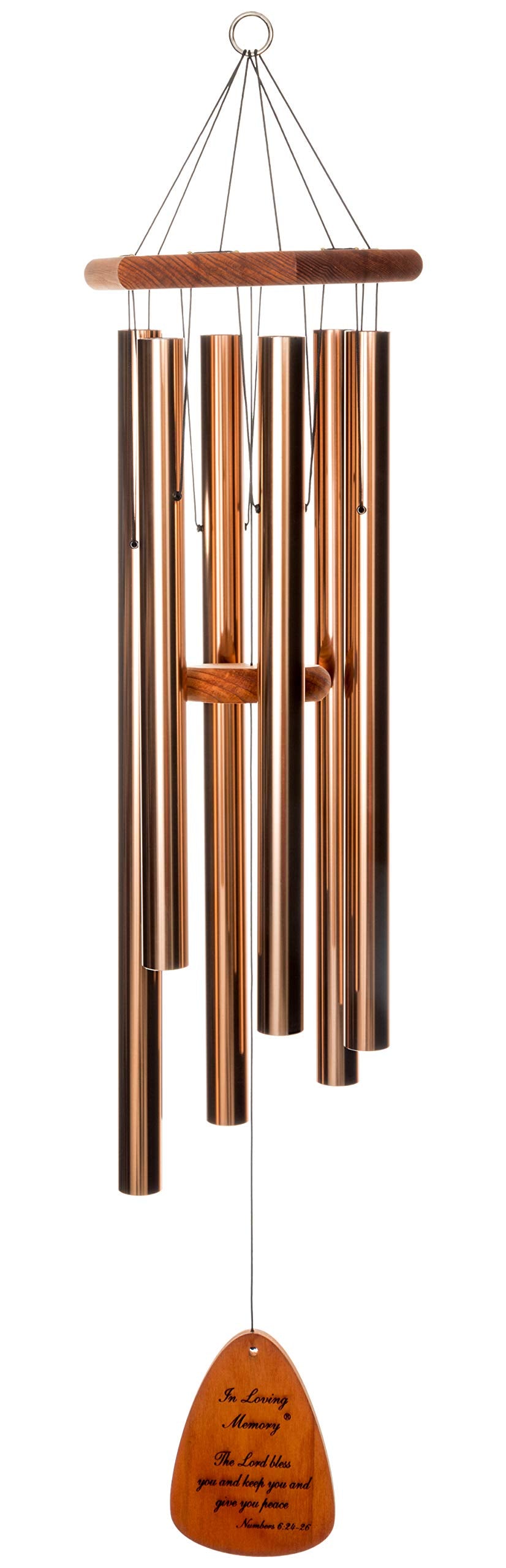 In Loving Memory 30-inch Windchime, Bronze w/The Lord Bless You and Keep You…
