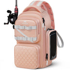MATEIN Fishing Sling Bag with Phone Pouch, 3600 Tackle Box Backpack