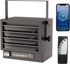 Bonnlo 6000W Electric Garage Heater with Remote & Smart WIFI Control Black