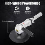 7 In Pneumatic Angle Sander, Polishing Machine Air Angle Floor Stones Grinder, 4500RPM Heavy Duty Air Sander for Floors Stones Cars Ships Motorcycles