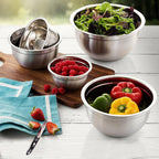 YBM HOME Heavy Duty Professional Stainless Steel Mixing Bowl – Commercial Grade Deep Prep & Serving Bowl for Baking, Cooking, Dough Mixing & Food Prep, Dishwasher Safe, 0.75 Quarts