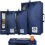 Vacuum Seal Bags for Travel with Pump, Light Grey, 20+20+28