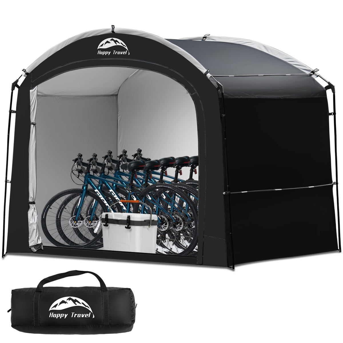 Happy Travel Bike Storage Shed Tent, Waterproof Portable Bicycle Cover Shed