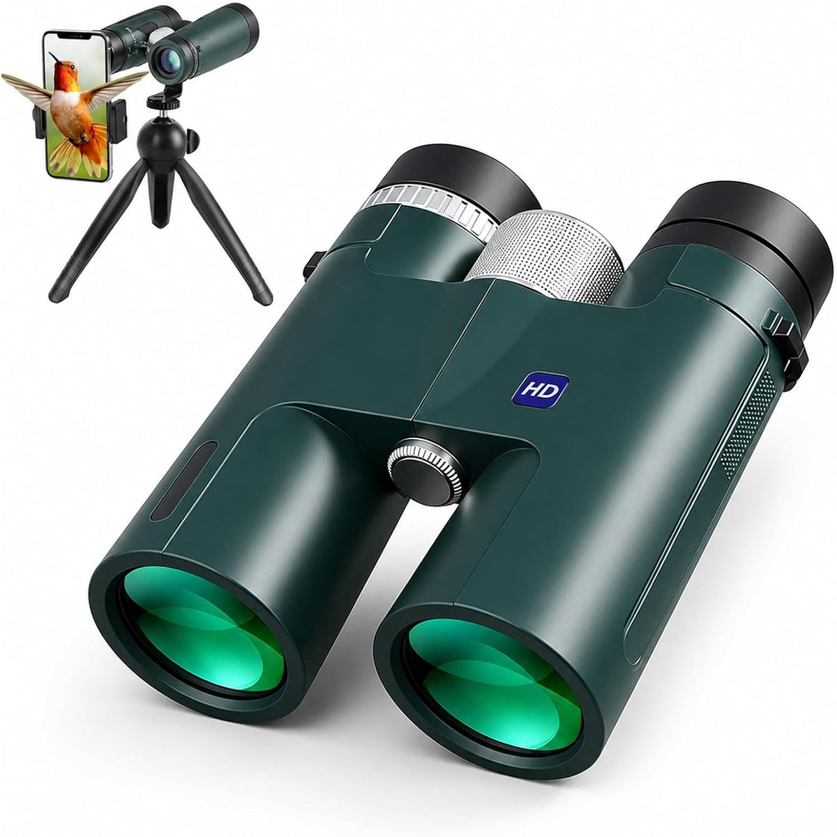Outgear Optic Edge Binoculars, High Powered with Upgraded Phone Adapter