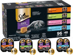 Sheba Perfect Portions Pate Wet Cat Food, Variety Pack, 2.6 oz, 48 ct