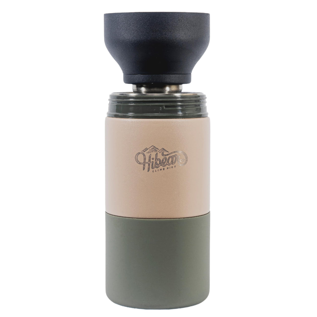 HIBEAR 32oz All-Day Adventure Flask - As Seen on Shark Tank - The Insulated Multi-Tool of Beverage Bottles - Craft Pourover, Cold Brew, Tea, Water Infusion, Wine Decanting, Hydration.