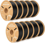 ELEGOO Rapid PETG 3D Printer Filament 1.75mm Black 10KG Bulk