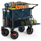 TIMBER RIDGE 400L Folding Double Decker Wagon with Brakes, 54" Extra Long