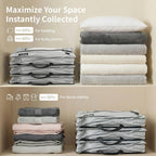Vacuum Seal Bags for Travel with Pump, Light Grey, 20+20+28