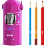 AFMAT 6 Holes Heavy Duty Electric Pencil Sharpener and Fully Automatic Robot Pencil Sharpener