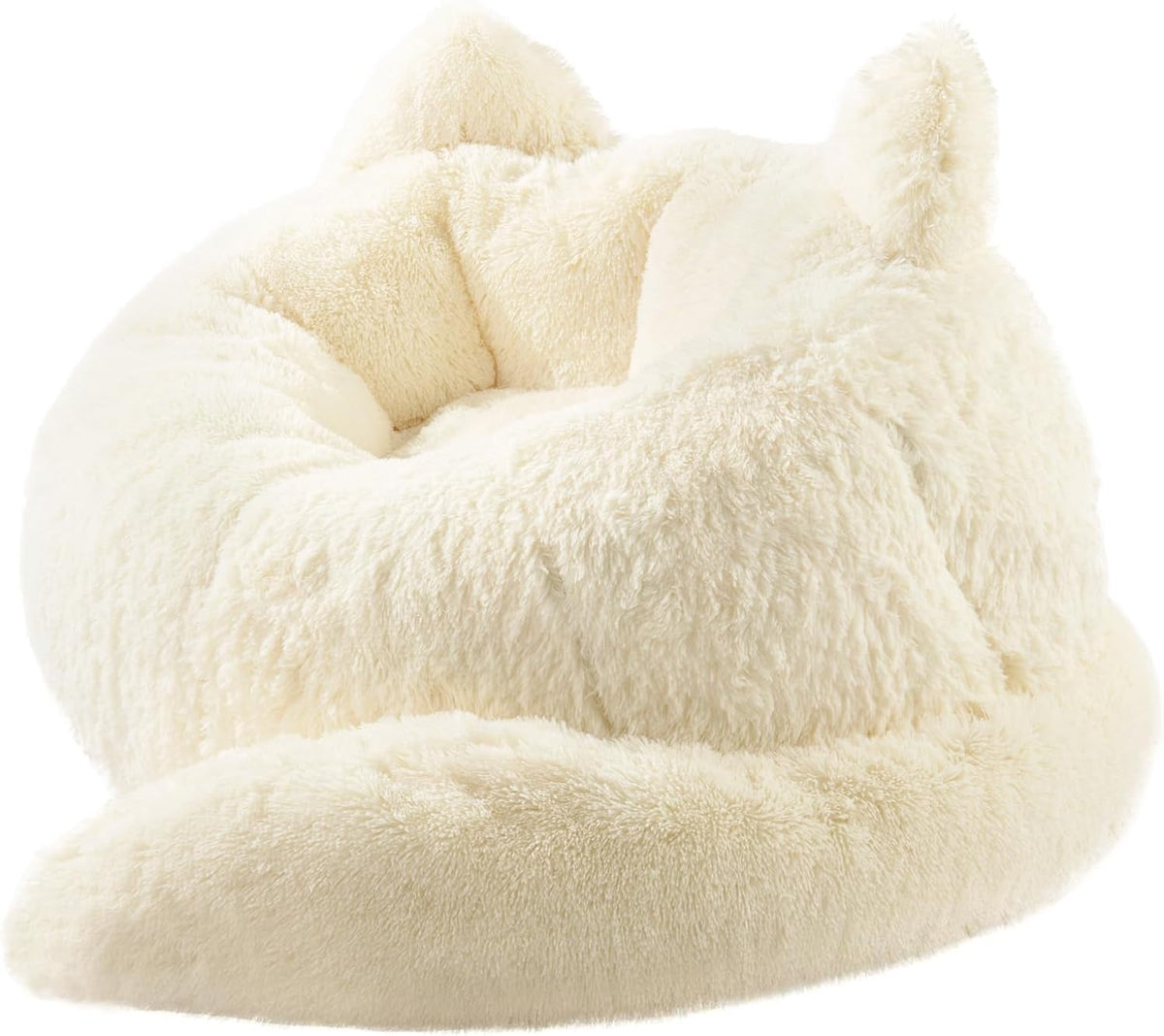 Bean Bag Chair for Adults Teens, Giant Faux Fur Cat Beanbag Sofa