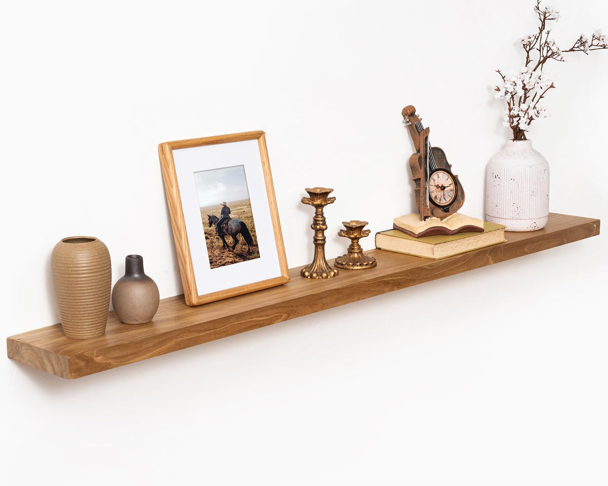 Marsmiles 55in Long Floating Shelves for Wall Mounted, 1Pack|Natural