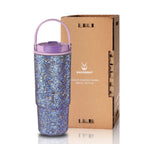 SILVERANT Titanium Insulated Tumbler - 880ml / 29.7 oz -Crystallized Black