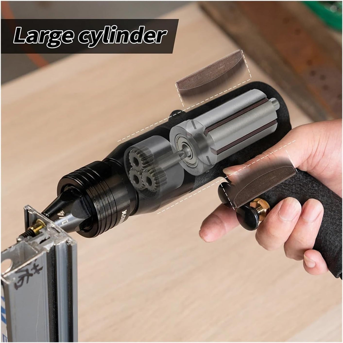 M3 M4 M5 M6 M8 M10 M12 Pneumatic Rivet Gun Kit Blind Automatic Riveting nut tool Air tools Rivnut Pneumatic Rivet Machine(805B-M8M10M12)