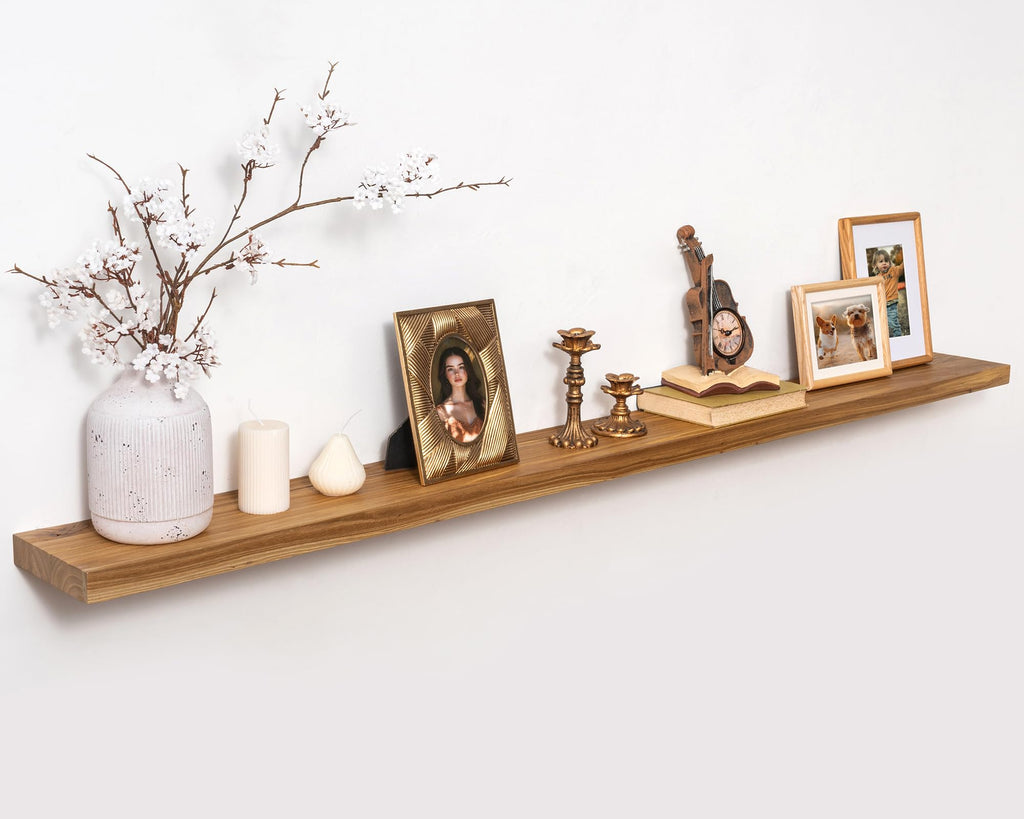 Marsmiles 55in Long Floating Shelves for Wall Mounted, 1Pack|Natural