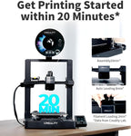 Official Creality Ender 3 V3 SE 3D Printer, Upgraded Ender 3, 250mm/s 2500mm/s² Fast 3D Printer, Auto Leveling, Direct Extruder, PC Spring Steel Bed, Auto-Load Filament, Print Size 8.66x8.66x9.84in