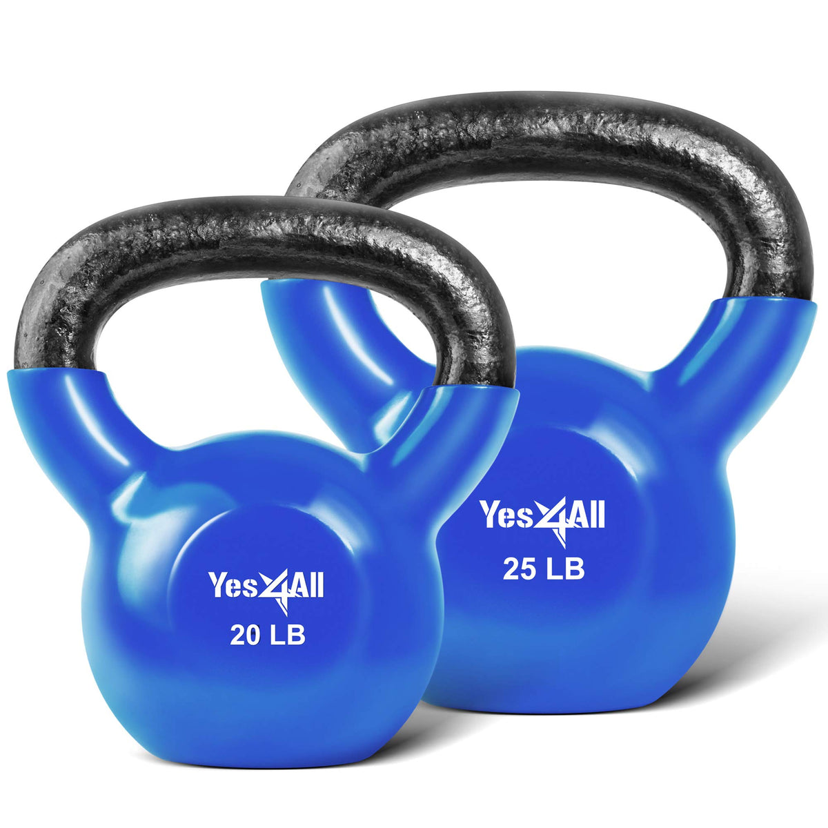 Yes4All Vinyl Kettlebells, Versatile Set